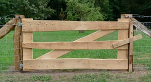 afschermen weiland houten hek