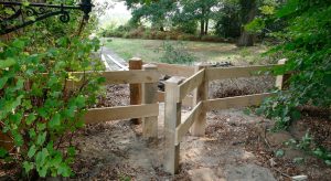 veekering houten hek